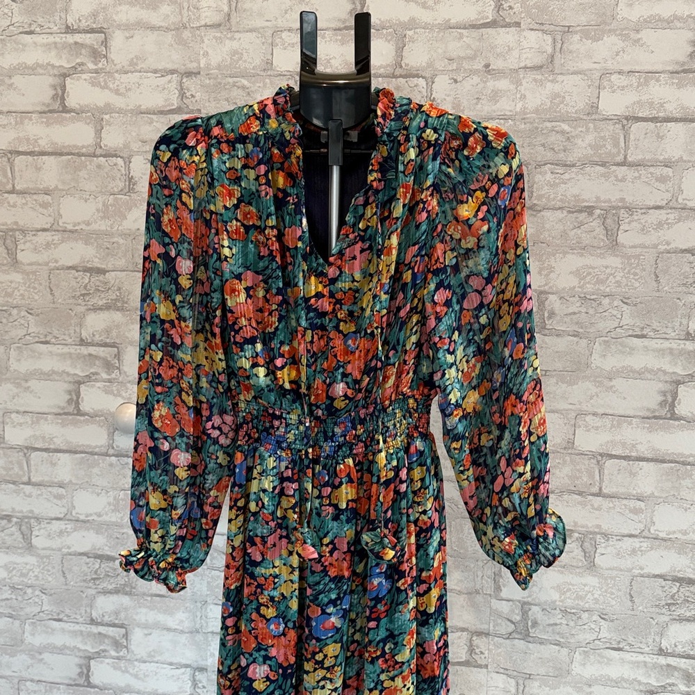 Umgee Multicolor Floral Long Sleeve Dress